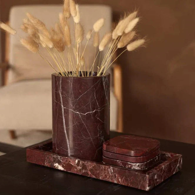 Marmurowy wazon/chłodnik do wina czerwonego Ø12x18 cm