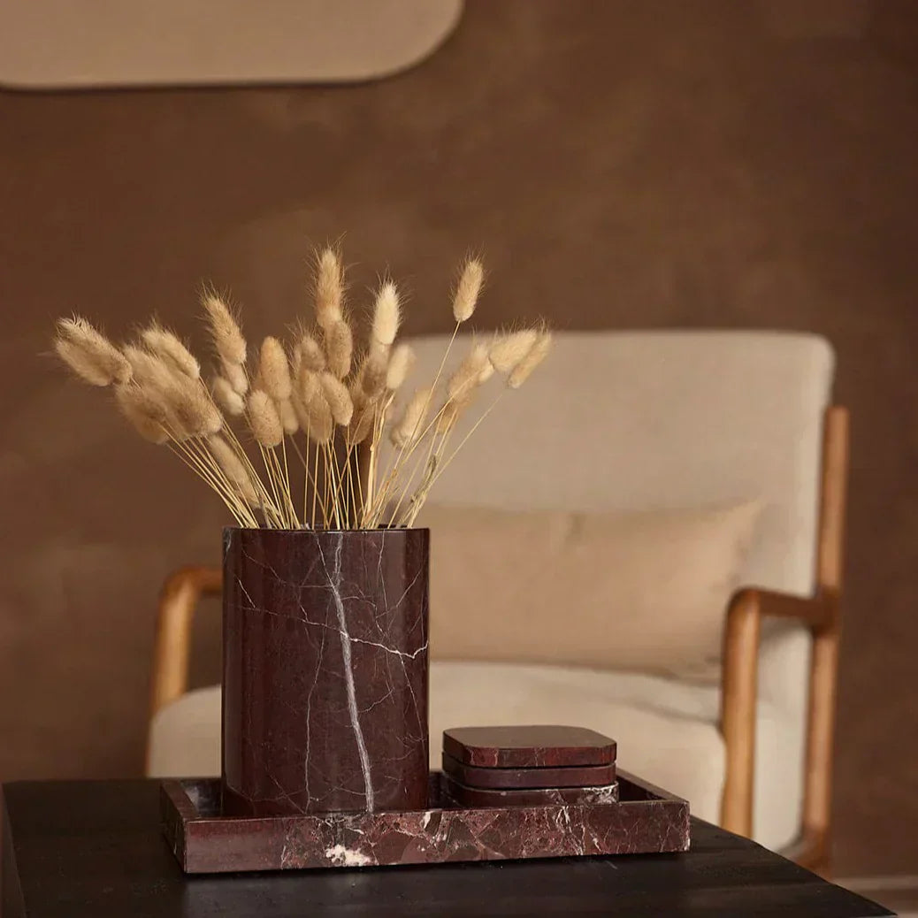 Marmurowy wazon/chłodnik do wina czerwonego Ø12x18 cm